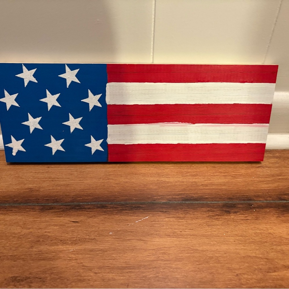 American Flag Wooden Decor